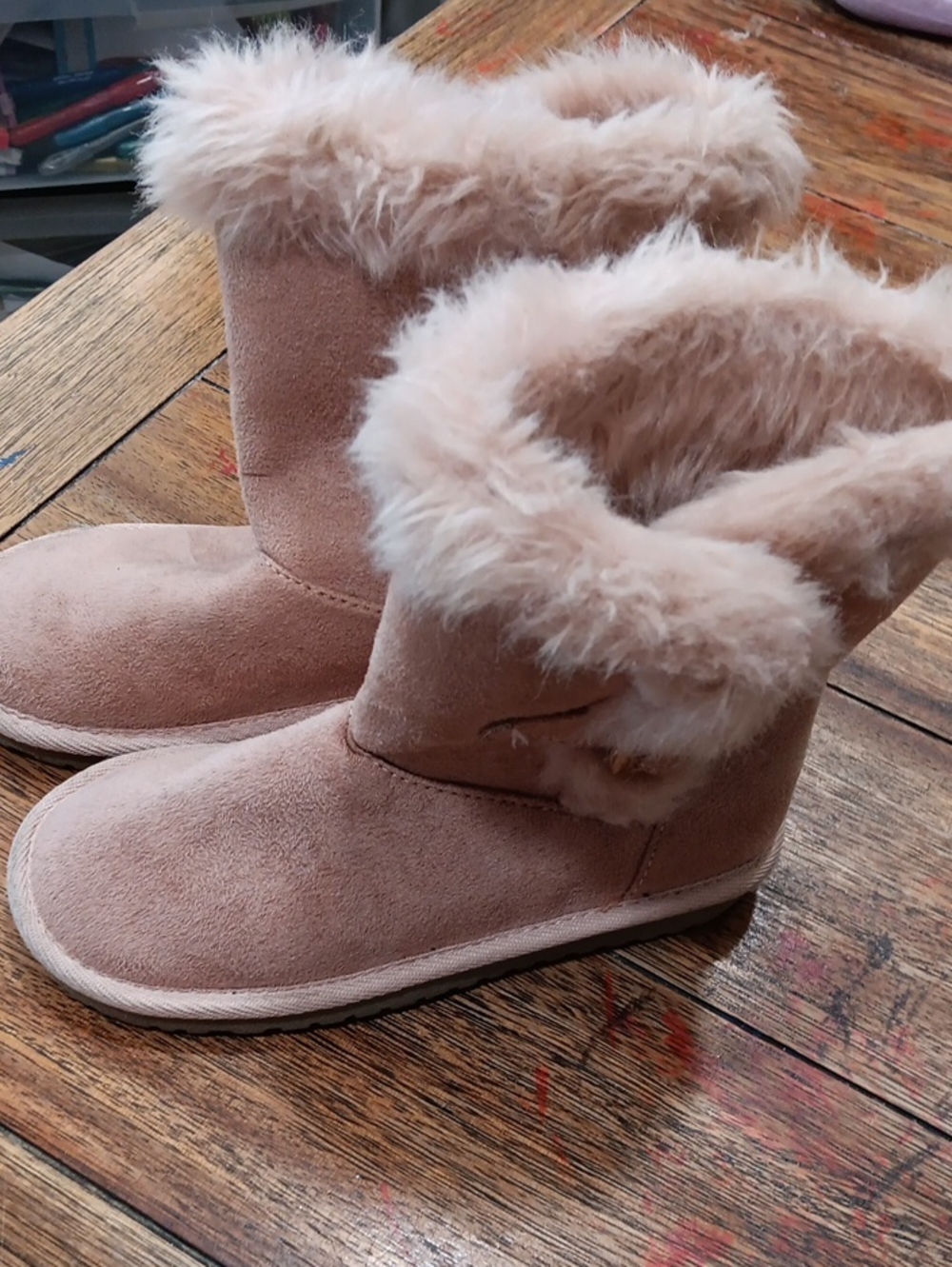 Childrens Place Kids Faux Fur Lined Boot - Pink